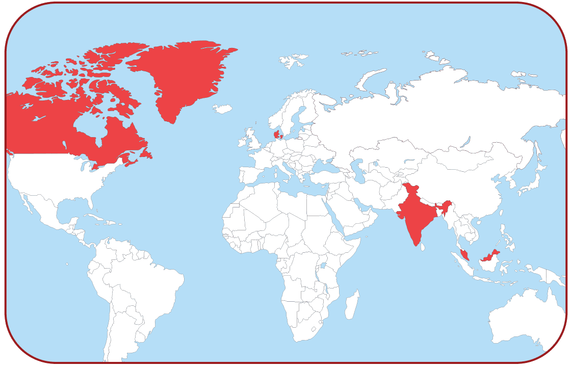 Ryze Global Presence Map